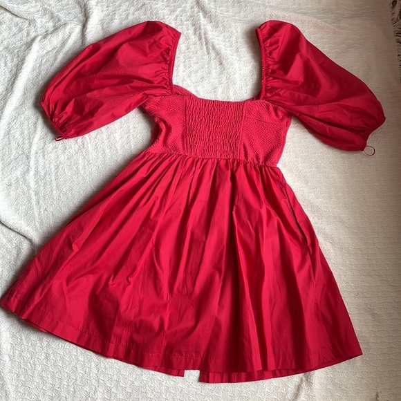 Maeve Puff-Sleeved Sweetheart Mini Dress - Picture 8 of 10